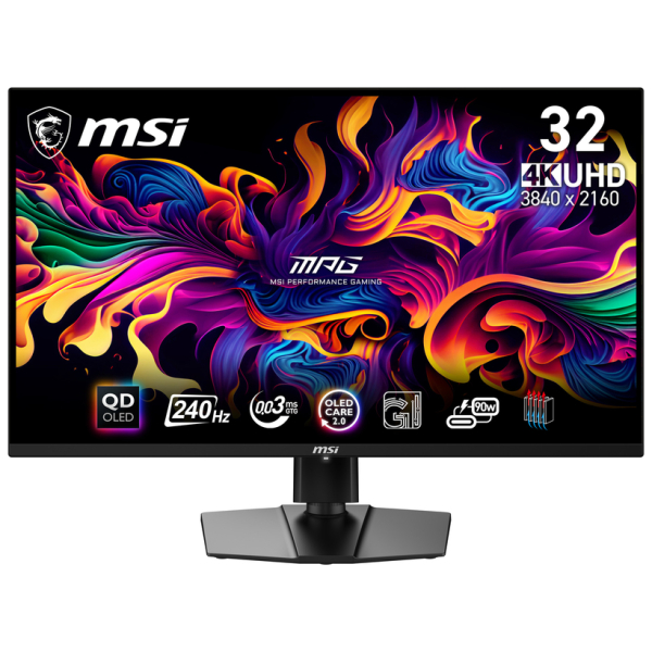 MSI MPG 321URX QD-OLED 32 MSI MPG 321URX QD-OLED 32" 4K Ultra HD 240Hz OLED Gaming monitor