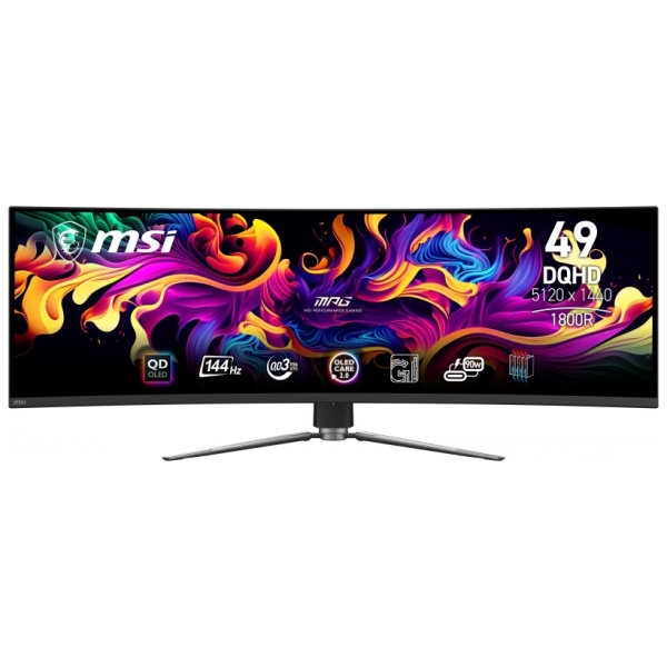 MSI MPG 491CQP 49 MSI MPG 491CQP 49" Ultrawide Quad HD QD-OLED 144Hz Gaming monitor