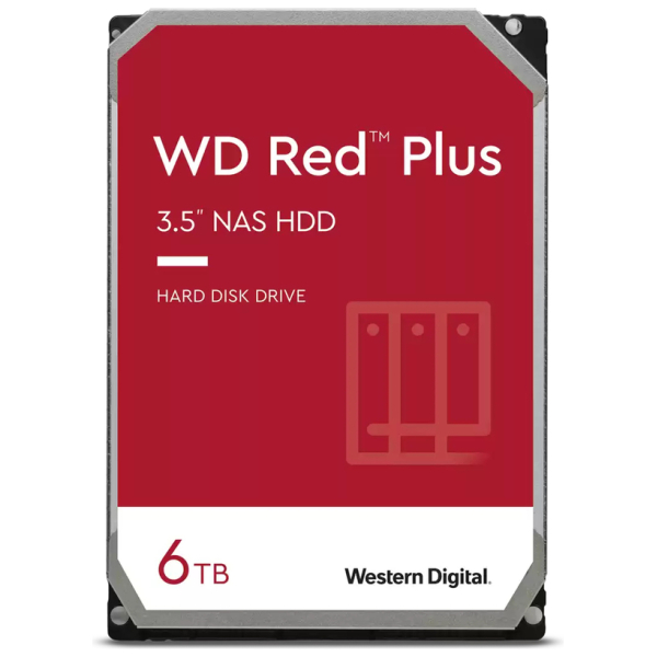 WD HDD 3.5" 6TB WD60EFPX Red Plus