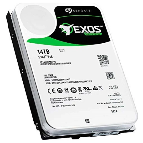 Seagate Exos X16 SATA (Standard model), 14TB Seagate EXOS X16 ST14000NM005G 14TB